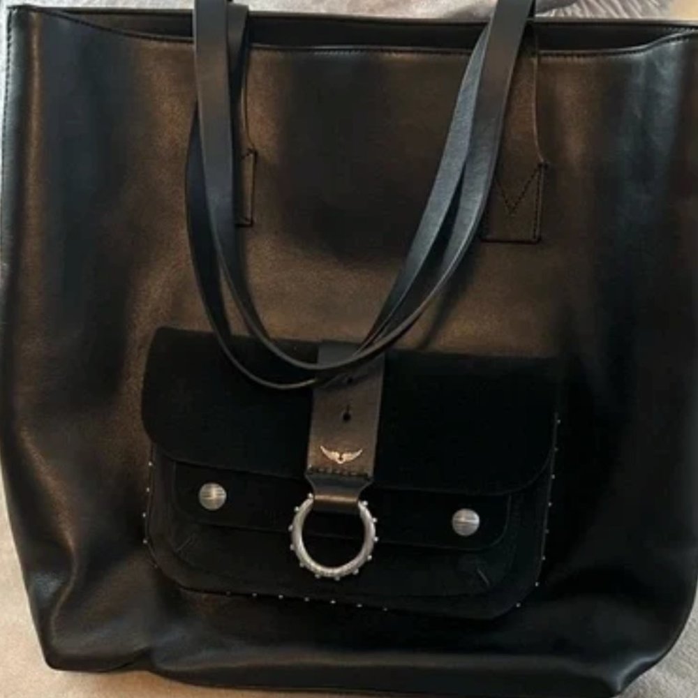 Zadig & Voltaire Kate Shopper Smooth Calfs - Kate Moss Edition Speciale - Black